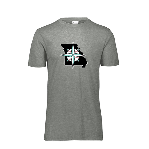 [FTSCUBGY-AS-LOGO2] Decker Men's Tri-Blend T-Shirt - Short Sleeve (Adult S, Gray, Logo 2)