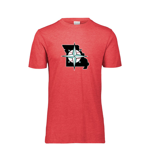 [FTSCUBRD-AS-LOGO2] Decker Men's Tri-Blend T-Shirt - Short Sleeve (Adult S, Red, Logo 2)