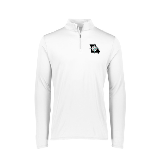 [FTLQFLWH-FAXS-LOGO2] Decker Women's Flex-Lite 1/4 Zip Shirt (Female Adult XS, White, Logo 2)