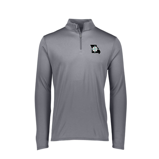 [FTLQFLGY-FAXS-LOGO2] Decker Women's Flex-Lite 1/4 Zip Shirt (Female Adult XS, Gray, Logo 2)