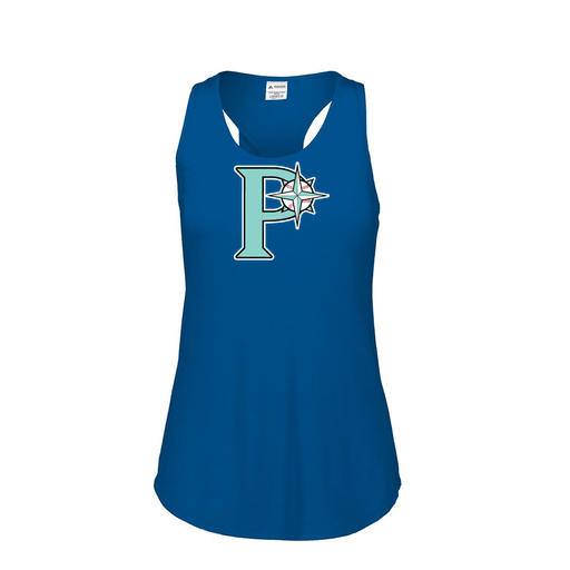 [3078.U55.S-LOGO1] Ladies Tri Blend Tank Top (Female Adult S, Royal, Logo 1)