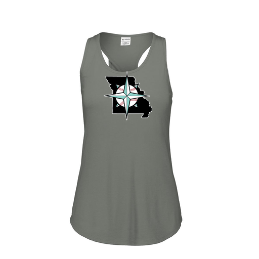 [3078.013.S-LOGO2] Ladies Tri Blend Tank Top (Female Adult S, Gray, Logo 2)