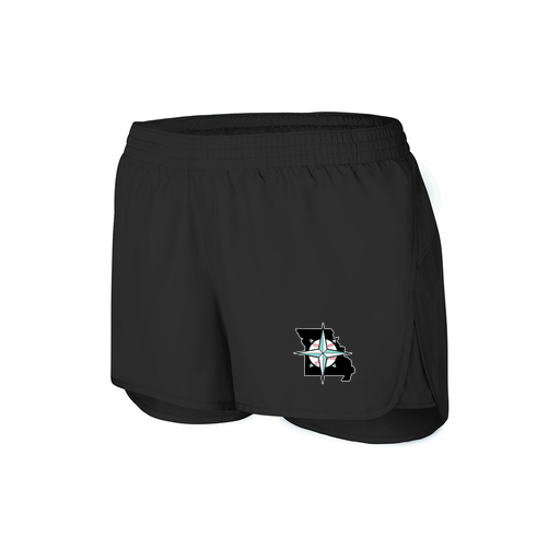 [2430.080.XS-LOGO2] Women's Performance Shorts (Female Adult XS, Black, Logo 2)