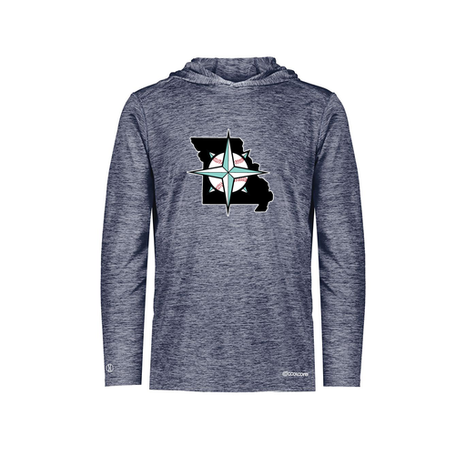 [FOLHCGNV-AS-LOGO2] Decker Men's Charge Hoodie (Adult S, Navy, Logo 2)