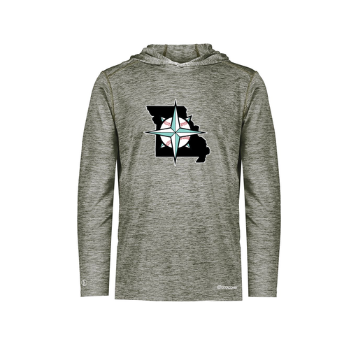 [FOLHCGGY-AS-LOGO2] Decker Men's Charge Hoodie (Adult S, Gray, Logo 2)