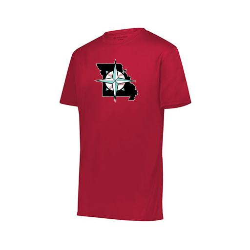 [222819.083.XXS-LOGO2] Youth Movement Dri Fit Shirt (Youth XXS, Red, Logo 2)